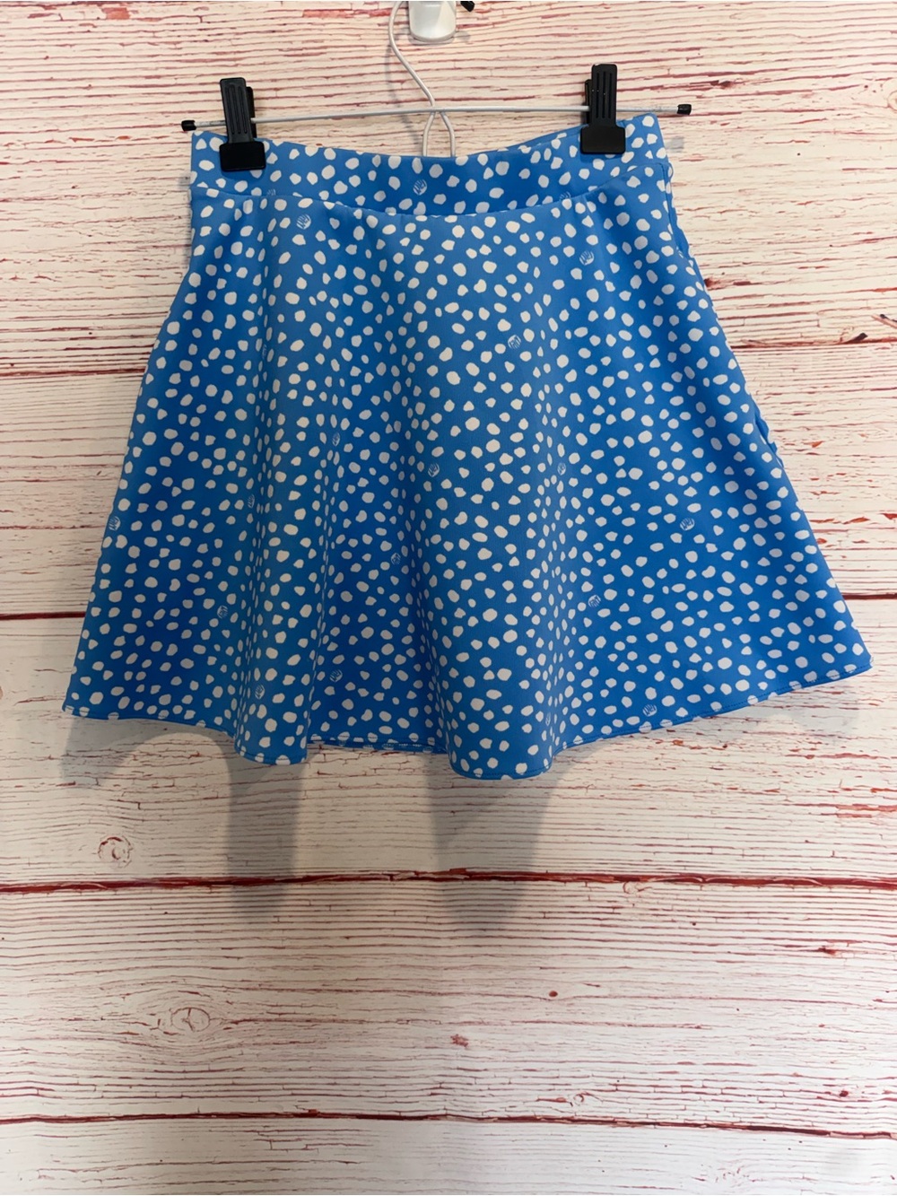 Lilly Pulitzer Thelma Skirt in Zanzibar Blue Lilly’s Dot Sz 12